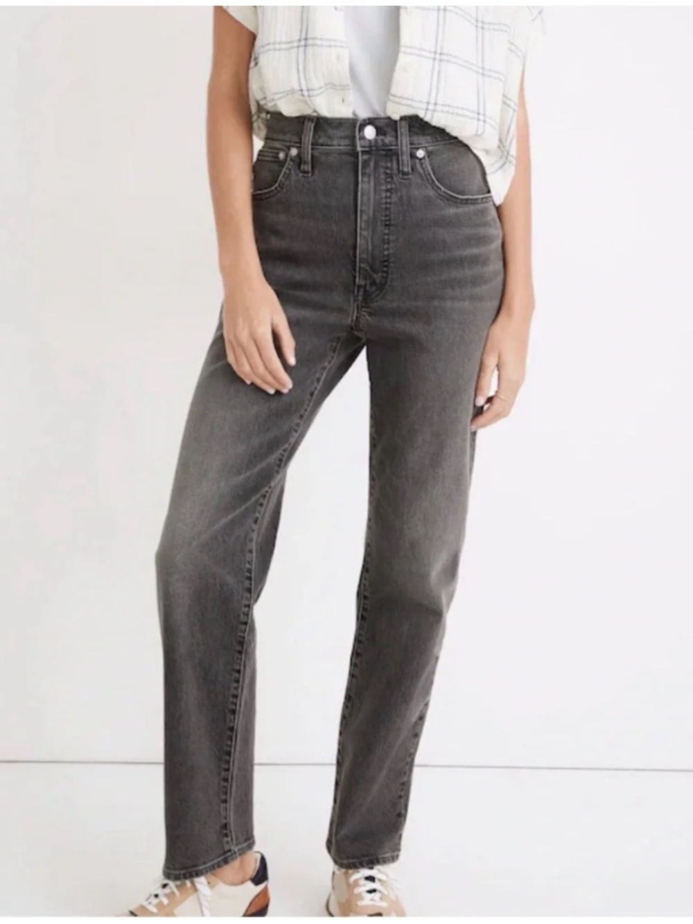 Madewell perfect vintage straight jean - black wash